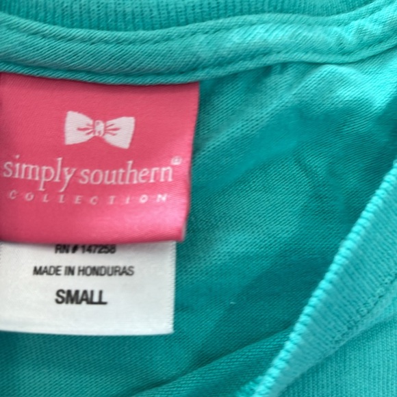 Simply Southern God, Family, and the USA Tee - size S - color: turquoise - Picture 2 of 3